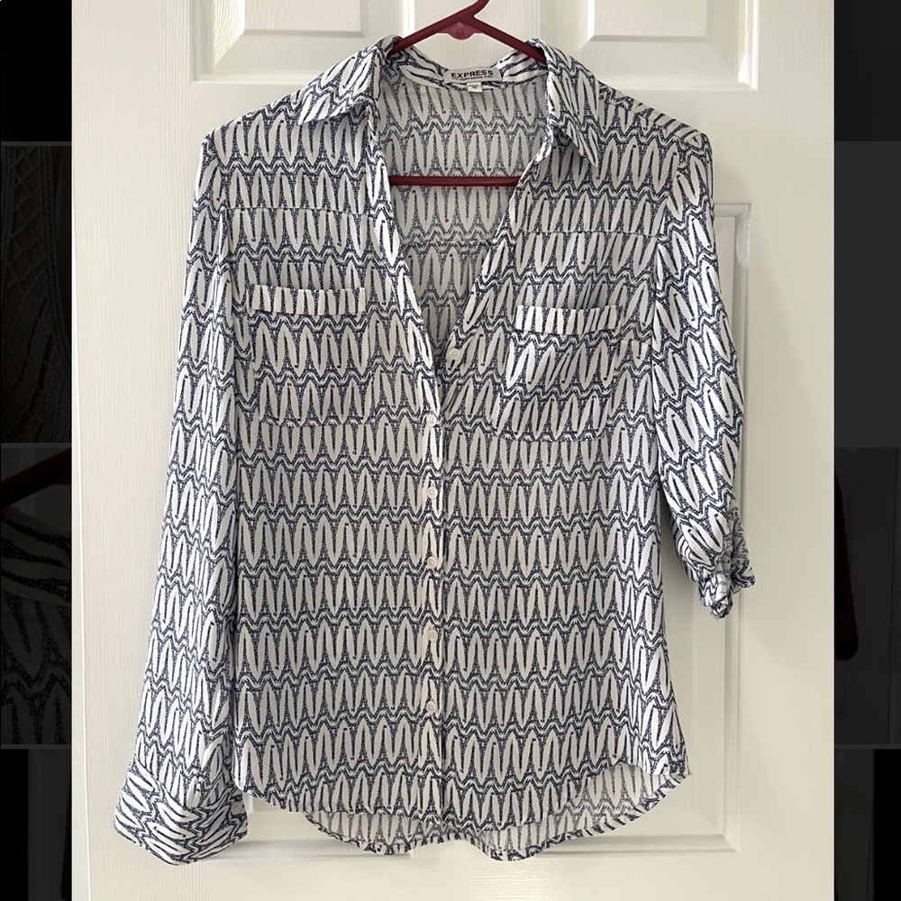 Express portofino shirt in Eiffel Tower print
